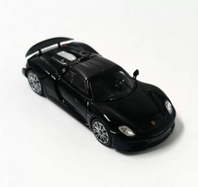Load image into Gallery viewer, TH 1:64 Black 918 Spyder Sports Model Diecast Metal Car New Collection