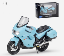 Load image into Gallery viewer, WELLY 1:18 2002 Blue Trophy Racing Sports Model Diecast Metal Motorcycle