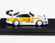 Load image into Gallery viewer, WU 1:64 White RWB 964 #23 Classic Racing Sports Model Diecast Metal Car New Collection