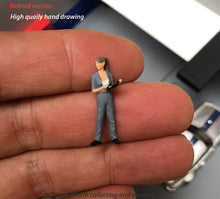 Load image into Gallery viewer, 1:64 Painted Figure Mini Model Miniature Resin Diorama Garage Repair Lady Girl