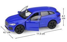 Load image into Gallery viewer, WELLY 1:36 Blue F-Pace SUV Sports Model Diecast Toy Metal Car BN