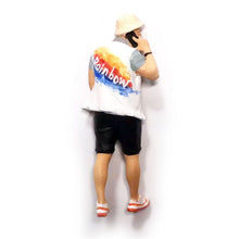 Load image into Gallery viewer, 1:64 Painted Figure Mini Model Miniature Resin Diorama Trendy Summer Caual Man A