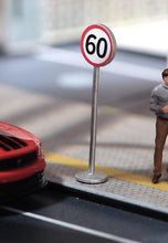 Load image into Gallery viewer, 1:64 Painted Unpainted Figure Model Miniature Resin Diorama Toy Speed Limit Sign