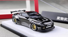 Load image into Gallery viewer, MC 1:64 Plating Gray LB GTR R35 Racing Sports Model Diecast Metal Car New Collection