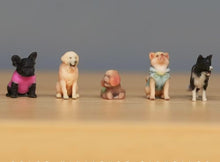 Load image into Gallery viewer, 1:64 Painted Figure Model Miniature Resin Diorama Sand Cute Pet Puppy Dot Toy