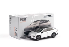 Load image into Gallery viewer, XCARTOYS 1:64 Silver Xpeng G7 EV SUV Sports Model Diecast Metal Car New Collection