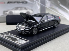 Load image into Gallery viewer, RM 1:64 Black S63 W222 Luxury Sedan Sports Model Diecast Metal Car New Collection