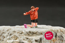 Load image into Gallery viewer, 1:64 Painted Figure Model Miniature Resin Diorama Toy Sand Selfie Skirt Girl