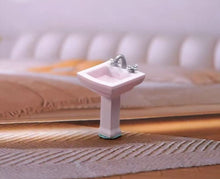 Load image into Gallery viewer, 1:64 Painted Figure Model Miniature Resin Diorama Sand Furniture Fan Bed Basin