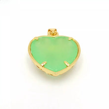 Load image into Gallery viewer, Nature Jade Heart Pendant Necklace Gift Jewelry charm Blessing Fortune Lucky k