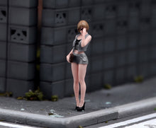 Load image into Gallery viewer, 1:64 Painted Figure Model Miniature Resin Sand Lady Beauty Suit Woman Sunglasses