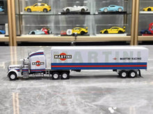 Load image into Gallery viewer, 1:64 White Peterbilt 359 Long Semi Truck Sports Model Diecast Metal Car New Collection