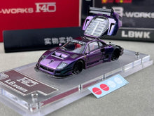 Load image into Gallery viewer, Star 1:64 Purple F40 LBWK Acrylic Base Racing Sports Model Diecast Metal Car