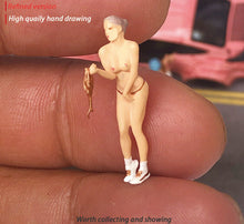 Load image into Gallery viewer, 1:64 Painted Figure Mini Model Miniature Resin Diorama Sand Sexy Lady Hot Girl