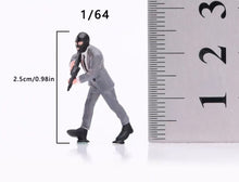 Load image into Gallery viewer, 1:64 Painted Figure Model Miniature Resin Diorama Sand Ferocious Bandit Man Toy