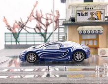 Load image into Gallery viewer, Mortal 1:64 Blue White Veyron SS Racing Sports Model Diecast Metal Car New Collection