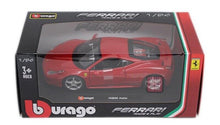 Load image into Gallery viewer, Bburago 1:24 Red 458 Italia Racing Sports Model Toy Diecast Metal Car BN