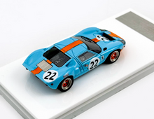Load image into Gallery viewer, MY64 1:64 Blue Gulf #22 GT40 MK1 Racing Sports Model Diecast Resin Car New Collection