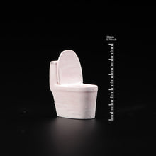 Load image into Gallery viewer, 1:64 Painted Figure Model Miniature Resin Diorama Toy Woman Sitting On Toilet