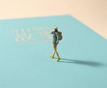 Load image into Gallery viewer, 1:64 Painted Figure Model Miniature Resin Diorama Sand Outdoor Explore Hiking