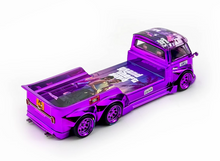 Load image into Gallery viewer, Liberty 1:64 Purple VW T1 6x6 Flatbed Tow Truck Sport Model Diecast Metal Car
