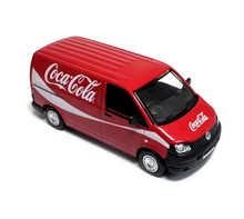 Load image into Gallery viewer, 1:76 Red Coke VW T5 Delivery Mini Van Transporter Model Diecast Metal Car New Collection