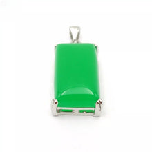 Load image into Gallery viewer, Nature Jade Green Plaque Pendant Necklace Gift Jewelry charm Blessing Lucky s