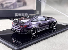Load image into Gallery viewer, SW 1:64 Purple M4 ADRO BODY KIT Coupe Sports Model Diecast Metal Car New Collection