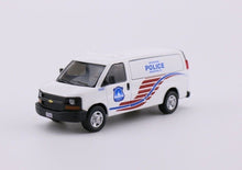 Load image into Gallery viewer, 1:64 596 Washington Police MPDC Express 3500 Van Model Diecast Metal Car New Collection