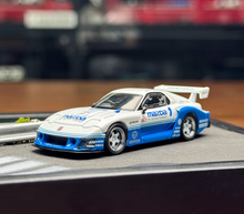 Load image into Gallery viewer, MINIGT 1:64 White Blue Mazda RX7 LB IMSA Sports Model Diecast Metal Car New Collection