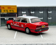 Load image into Gallery viewer, LMLF 1:64 Red Hongkong Taxi Crown Comfort Sedan Model Diecast Metal Car New Collection