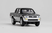 Load image into Gallery viewer, JKM 1:64 Black 1993 Hilux Pickup Truck Model Metal Diecast Car New