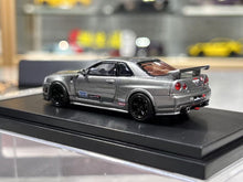 Load image into Gallery viewer, MH 1:64 Gray Skyline GTR R34 NISMO CRS VER Sports Model Diecast Metal Car New Collection