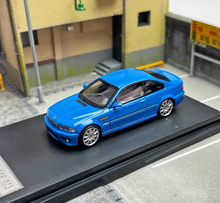 Load image into Gallery viewer, SH 1:64 Blue M3 E46 CLS Coupe Racing Sports Model Diecast Metal Car New