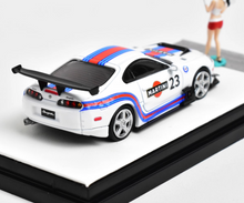 Load image into Gallery viewer, TM 1:64 White Supra A80Z #23 Figure Racing Sports Model Diecast Metal Car New