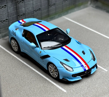 Load image into Gallery viewer, LT 1:64 Blue F12 TDF V12 Super Racing Sports Model Diecast Metal Car New Collection