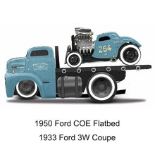 Load image into Gallery viewer, Maisto 1:64 1950 Ford COE Flatbed Trailer 1933 3W Coupe Model Metal Car New