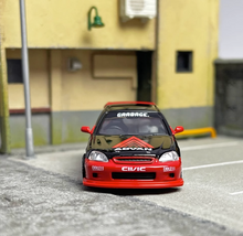 Load image into Gallery viewer, INNO 1:64 JDM Civic Type R EK9 Advan Racing Sports Model Diecast Metal Car
