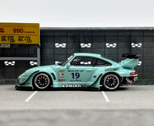 Load image into Gallery viewer, SW 1:64 Green RWB 993 #19 Racing Sports Classic Model Diecast Metal Car New Collection