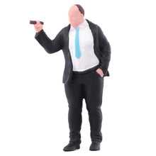 Load image into Gallery viewer, 1:64 Painted Figure Model Miniature Resin Diorama Sand Cigar Smoking Man in Suit New Collection