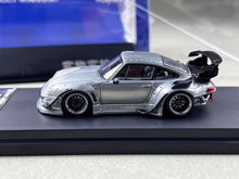 Load image into Gallery viewer, SW 1:64 Silver Varnish RWB 993 Racing Sports Model Diecast Metal Car BN