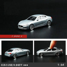 Load image into Gallery viewer, CCA 1:64 Grey Ghibli Sedan Sports Model Toy Diecast Metal Car BN