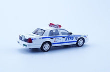Load image into Gallery viewer, 596 1:64 White CV CROWN VICTORIA NYPD Police Model Diecast Metal Car New Collection