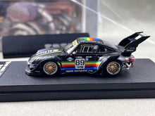 Load image into Gallery viewer, SW 1:64 Black Apple #89 RWB 993 Big Spoiler Sports Model Diecast Metal Car New Collection