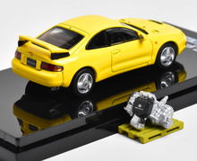 Load image into Gallery viewer, HobbyJapan 1:64 Yellow Celica GT Rallye Engine Sports Model Diecast Metal Car