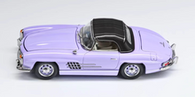 Load image into Gallery viewer, GFCC 1:64 Purple Soft Top 1960 300SL Roadster Sports Model Diecast Metal Car