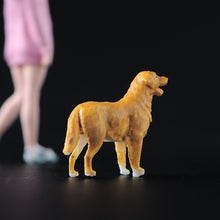 Load image into Gallery viewer, 1:64 Painted Figure Model Miniature Resin Diorama Sand Pet Dog Golden Retriever New