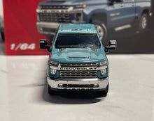 Load image into Gallery viewer, SC 1:64 Blue Green Silverado Pickup Truck Sports Model Diecast Metal Car New Collection