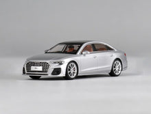 Load image into Gallery viewer, JKM 1:64 Silver S8 L D5 Luxury Sedan Sports Model Diecast Metal Car New Collection