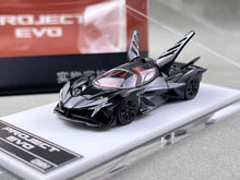 Load image into Gallery viewer, DMH 1:64 Black Project Evo Racing Sports Model Diecast Metal Car New Collection